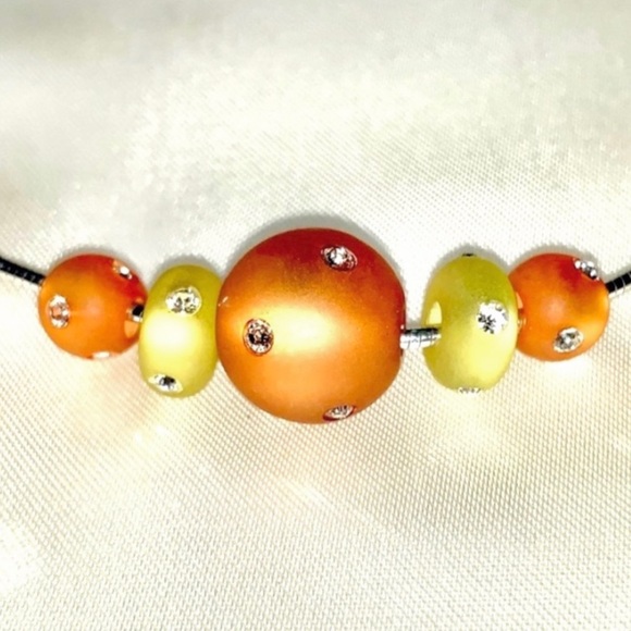 Swarovski 925 IOB Estate Beads Crystals Sterling Necklace Vintage - Picture 6 of 10